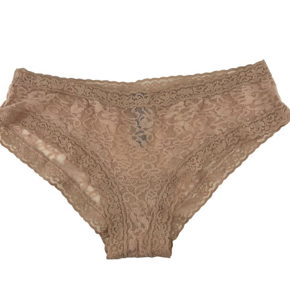Victoria's Secret Beige The Lacie Cheeky Panties Womens Large